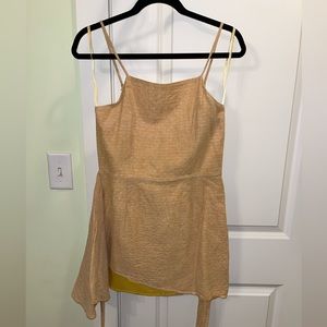 Talori mustard yellow wrap dress.